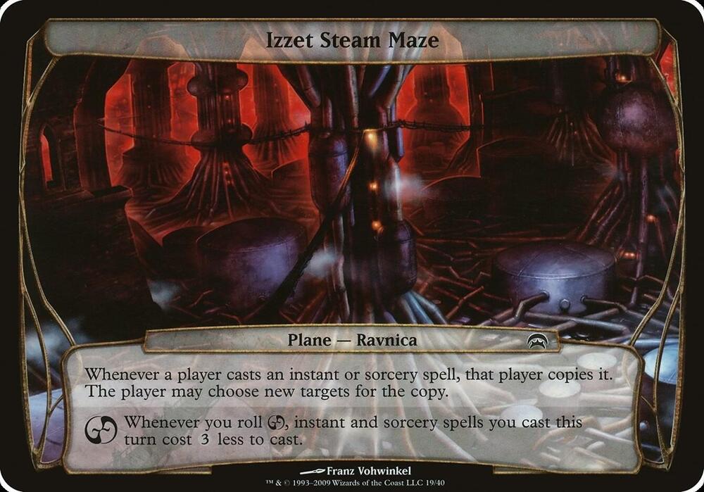 Izzet Steam Maze (Planechase) card from Oversize Cards