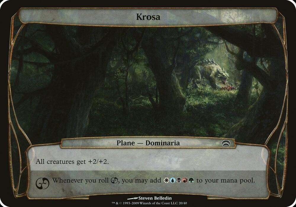Krosa (Planechase) card from Oversize Cards