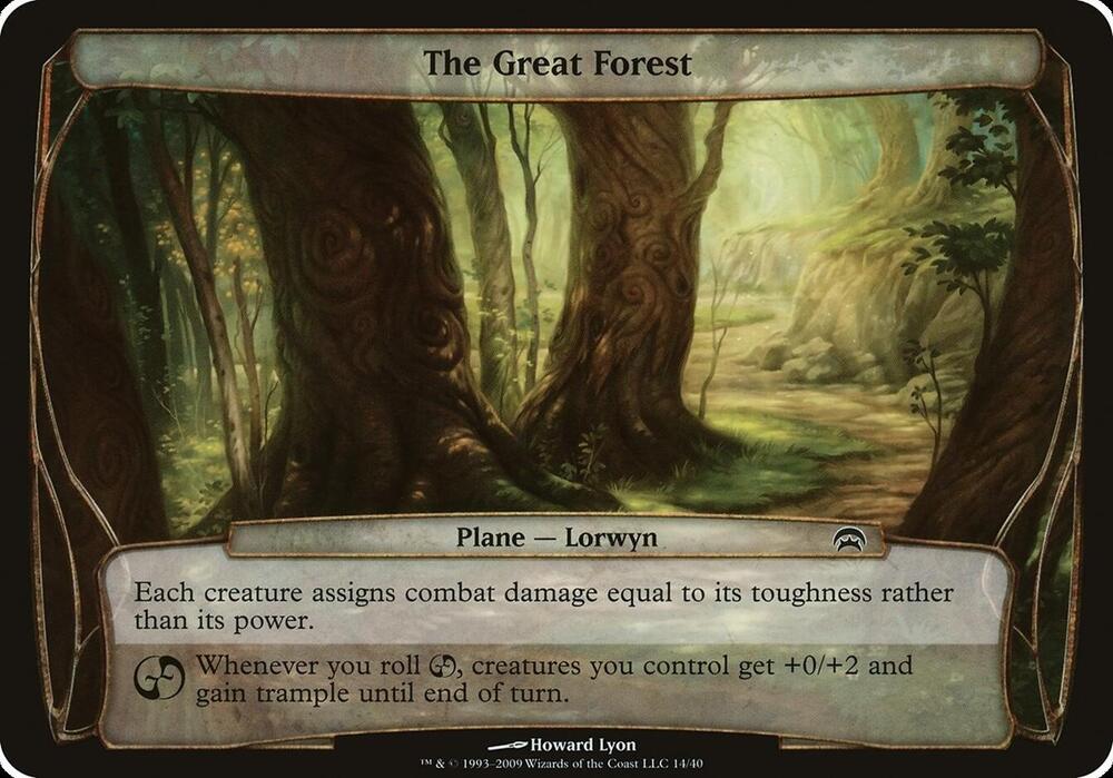 The Great Forest (Planechase) card from Oversize Cards