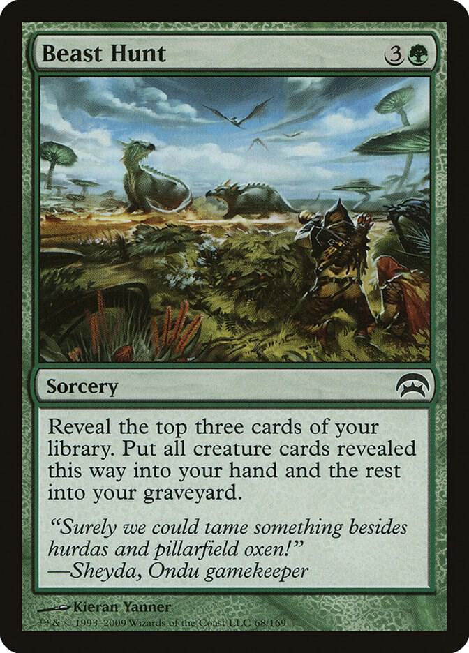Beast Hunt 68 card from Planechase