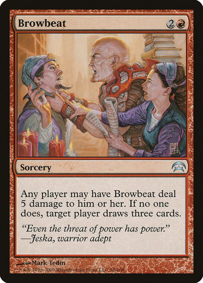Browbeat 50 card from Planechase