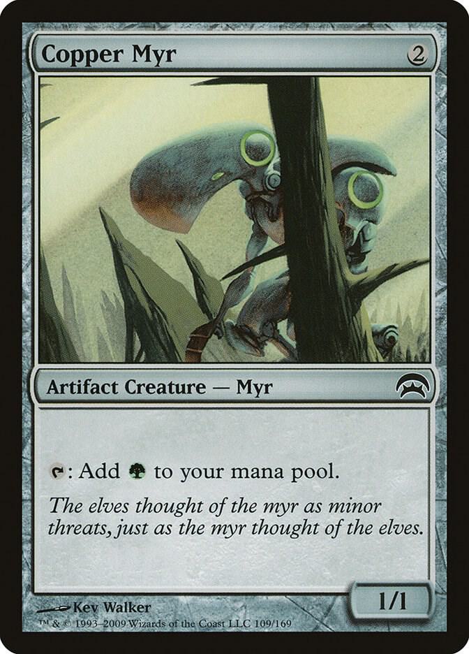 Copper Myr 109 card from Planechase