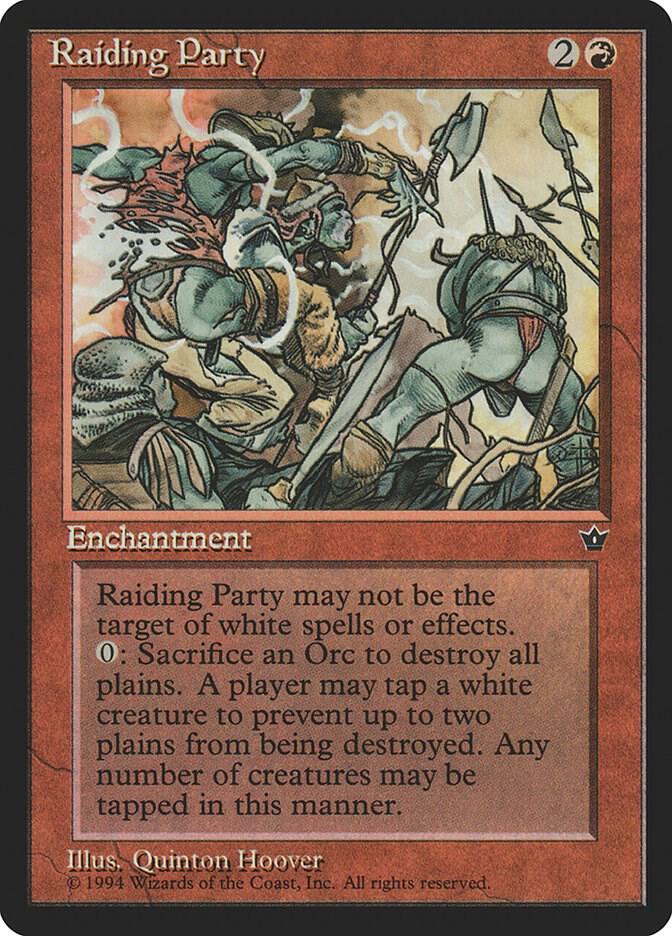 Raiding Party card from Fallen Empires