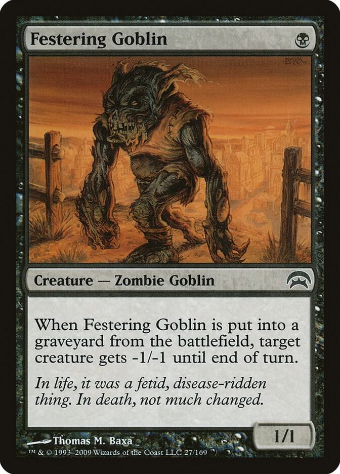 Festering Goblin 27 card from Planechase