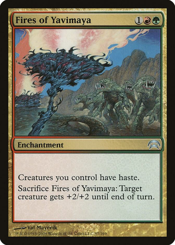 Fires of Yavimaya 87 card from Planechase