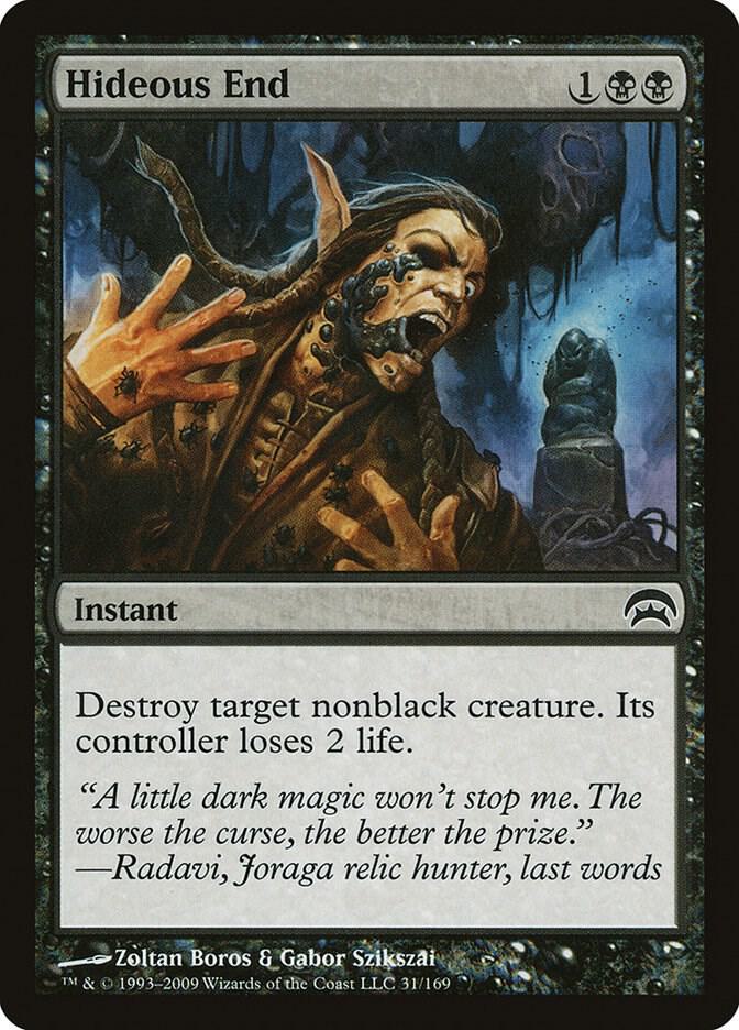 Hideous End 31 card from Planechase