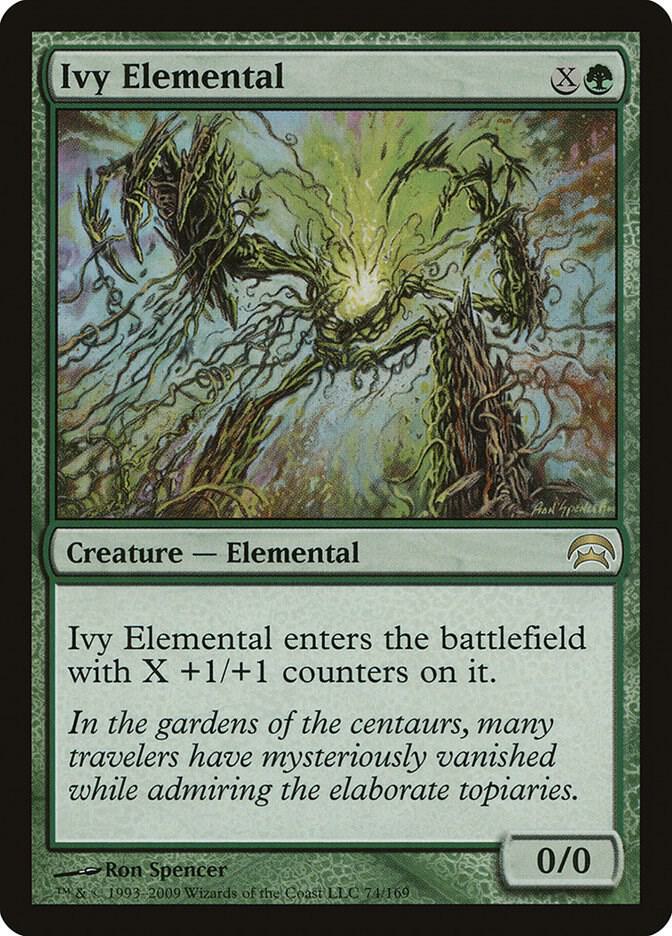 Ivy Elemental 74 card from Planechase