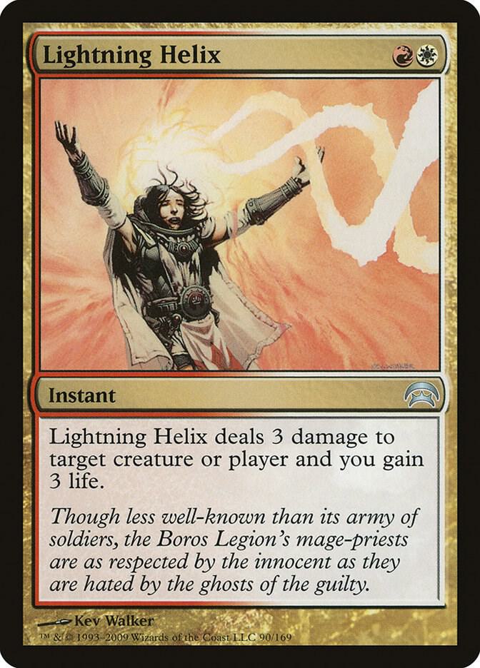 Lightning Helix 90 card from Planechase