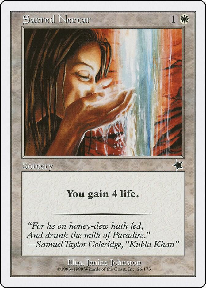 Sacred Nectar 26 card from Starter 1999