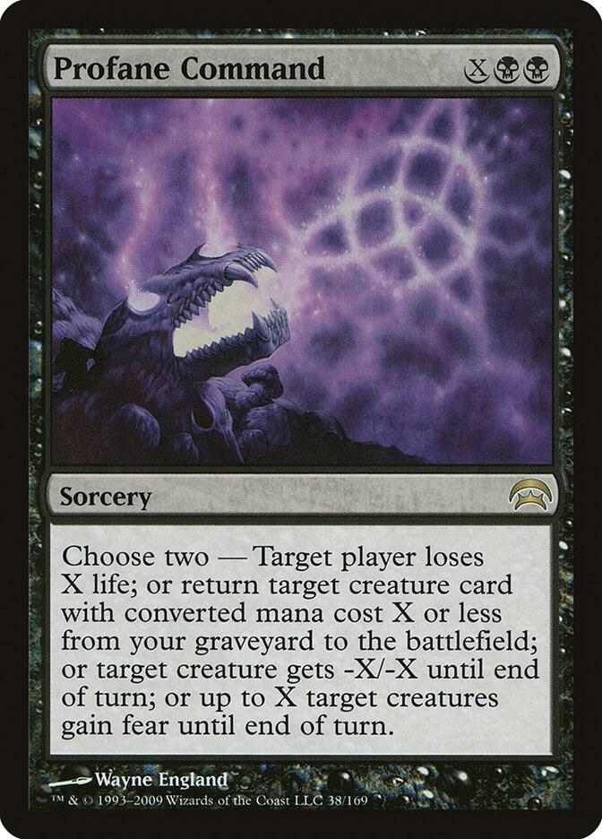 Profane Command 38 card from Planechase