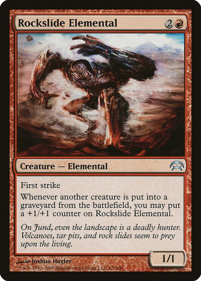 Rockslide Elemental 63 card from Planechase