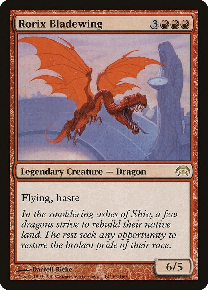 Rorix Bladewing 65 card from Planechase