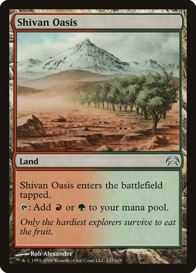 Shivan Oasis 137 card from Planechase