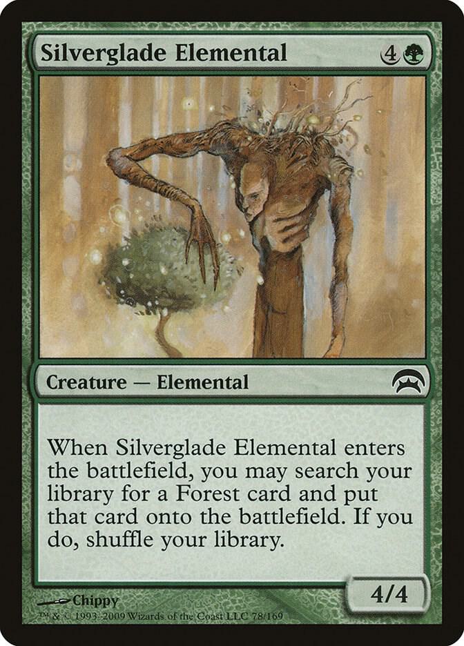 Silverglade Elemental 78 card from Planechase