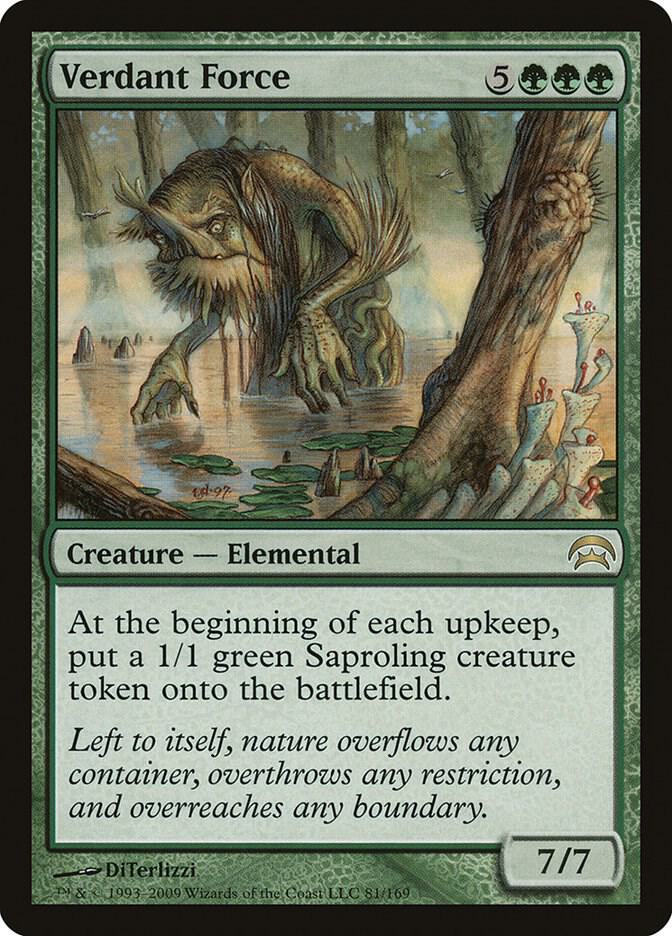 Verdant Force 81 card from Planechase