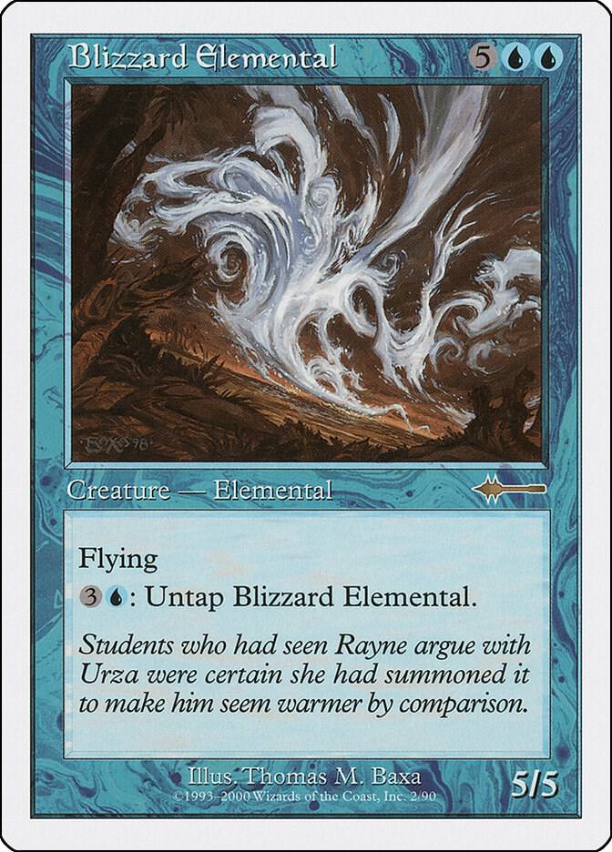 Blizzard Elemental 2 card from Beatdown Box Set