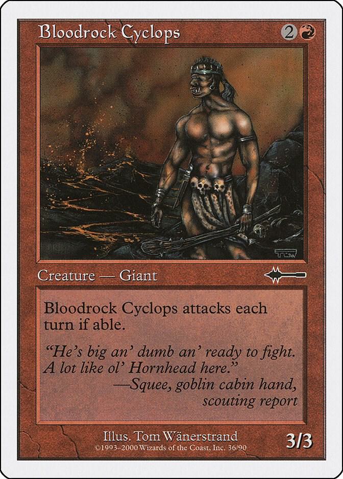 Bloodrock Cyclops 36 card from Beatdown Box Set