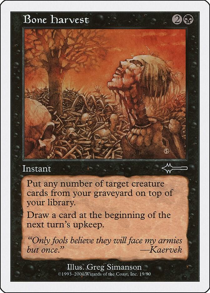 Bone Harvest 19 card from Beatdown Box Set