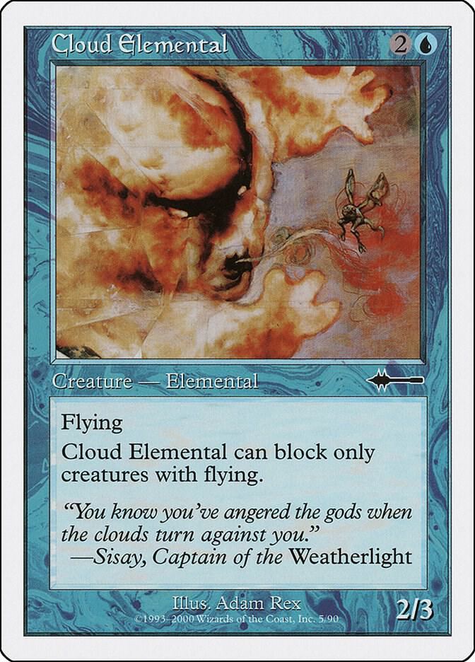 Cloud Elemental 5 card from Beatdown Box Set