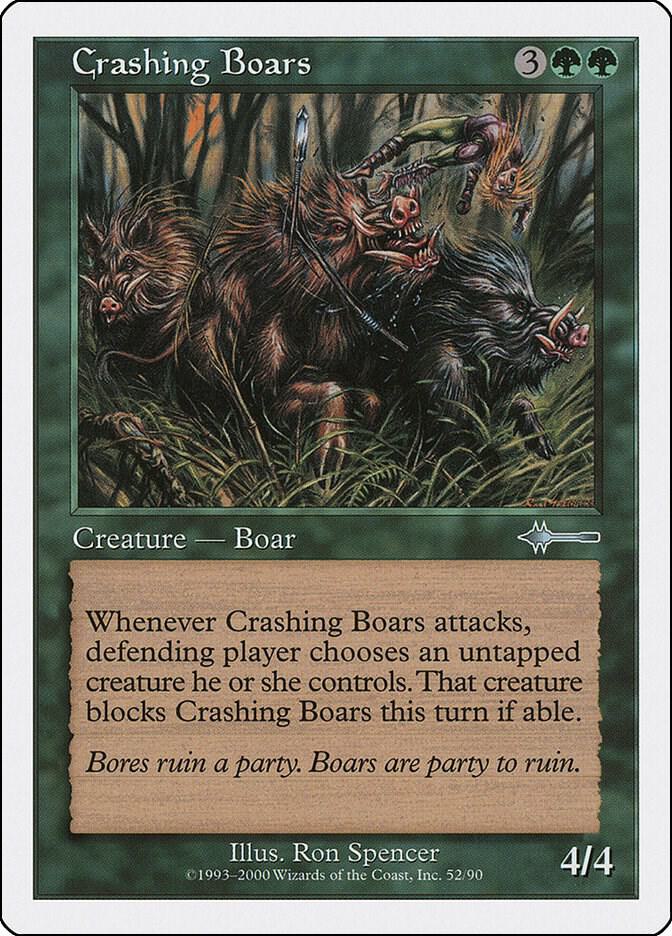 Crashing Boars 52 card from Beatdown Box Set
