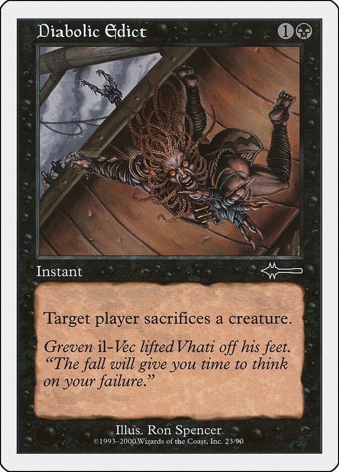 Diabolic Edict 23 card from Beatdown Box Set