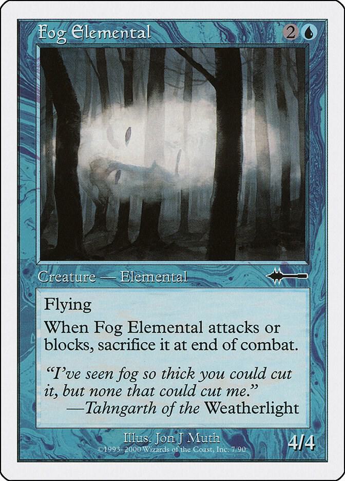 Fog Elemental 7 card from Beatdown Box Set