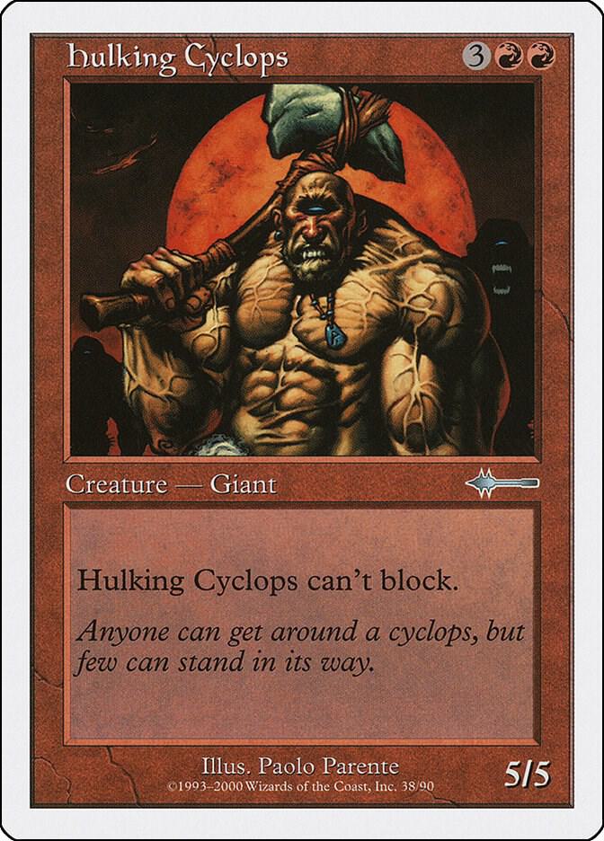 Hulking Cyclops 38 card from Beatdown Box Set