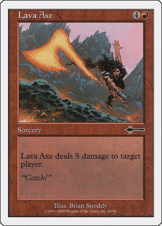 Lava Axe 40 card from Beatdown Box Set