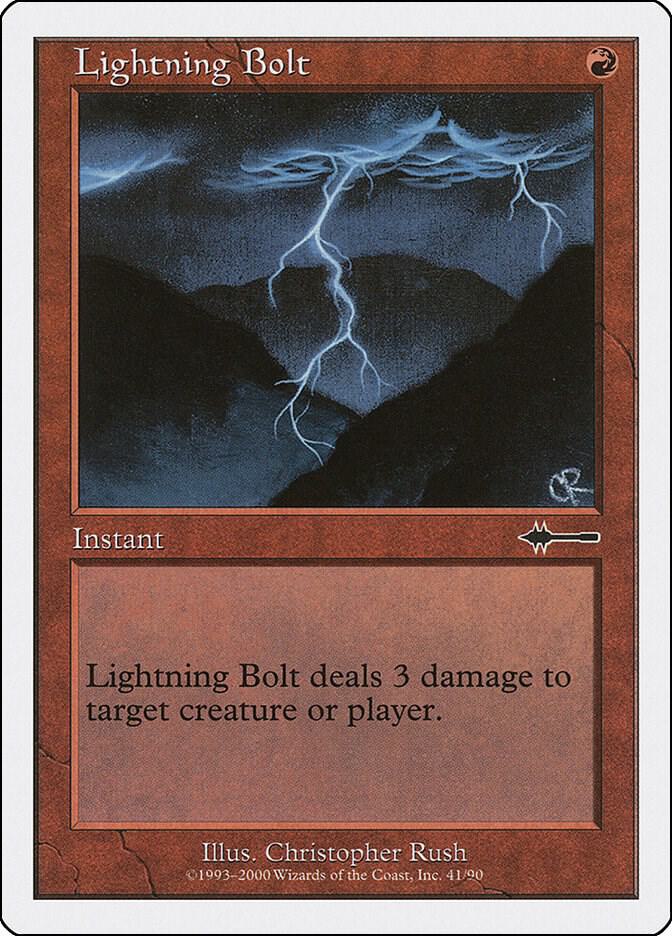 Lightning Bolt 41 card from Beatdown Box Set