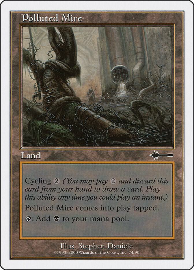 Polluted Mire 74 card from Beatdown Box Set