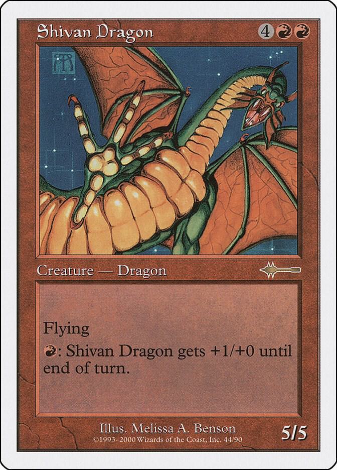 Shivan Dragon 44 card from Beatdown Box Set