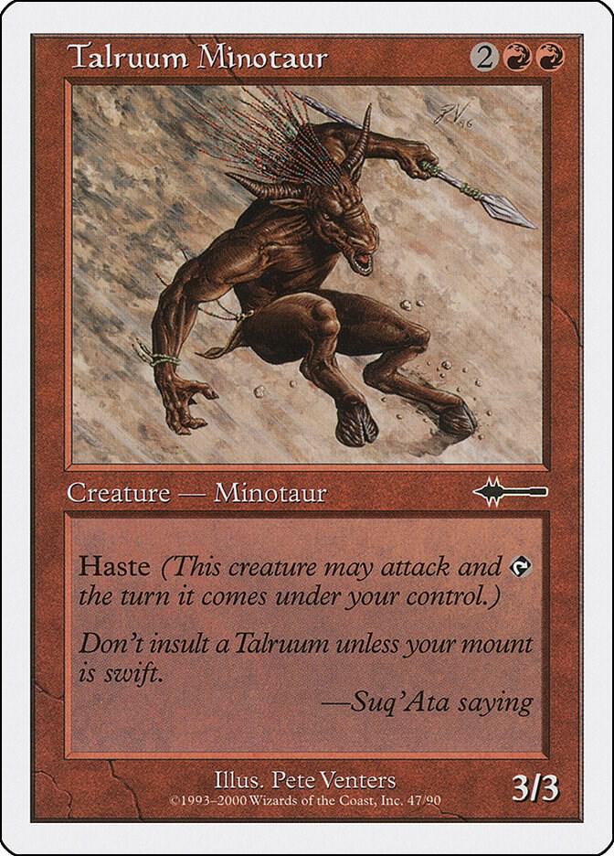 Talruum Minotaur 47 card from Beatdown Box Set
