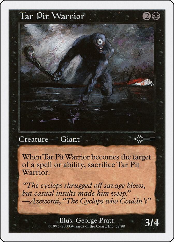 Tar Pit Warrior 32 card from Beatdown Box Set