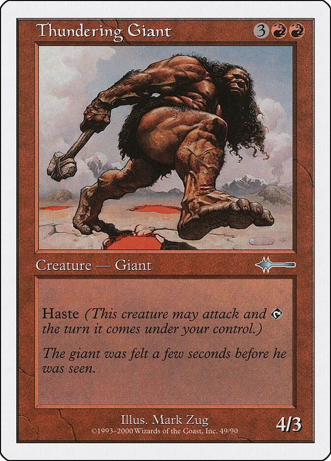 Thundering Giant 49 card from Beatdown Box Set