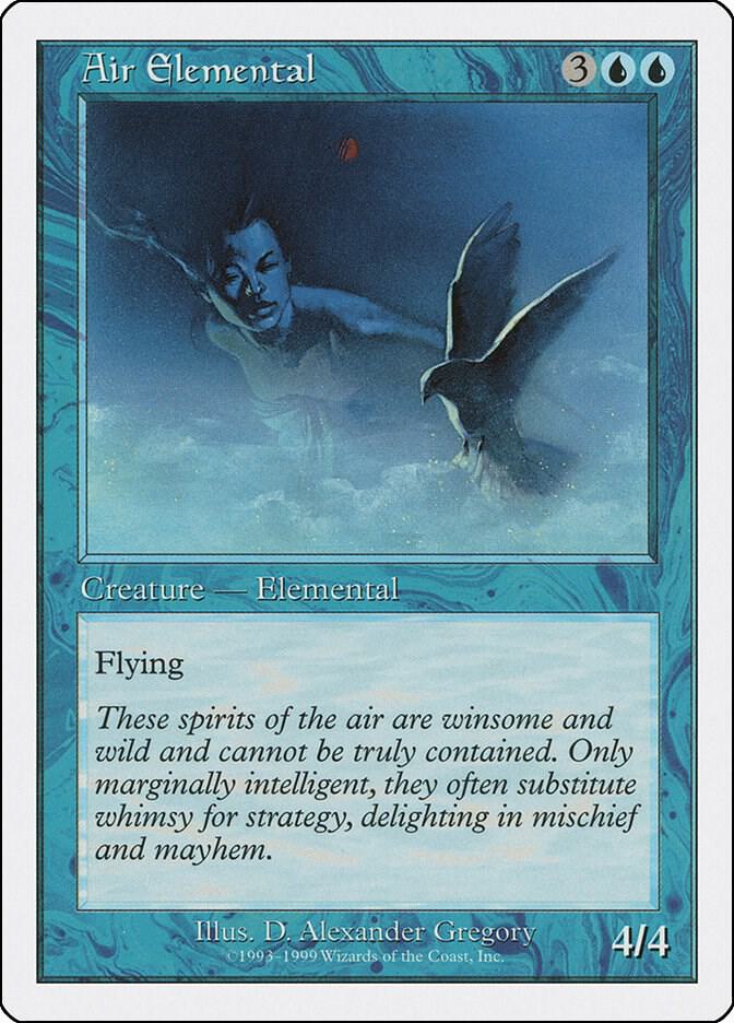 Air Elemental card from Battle Royale Box Set