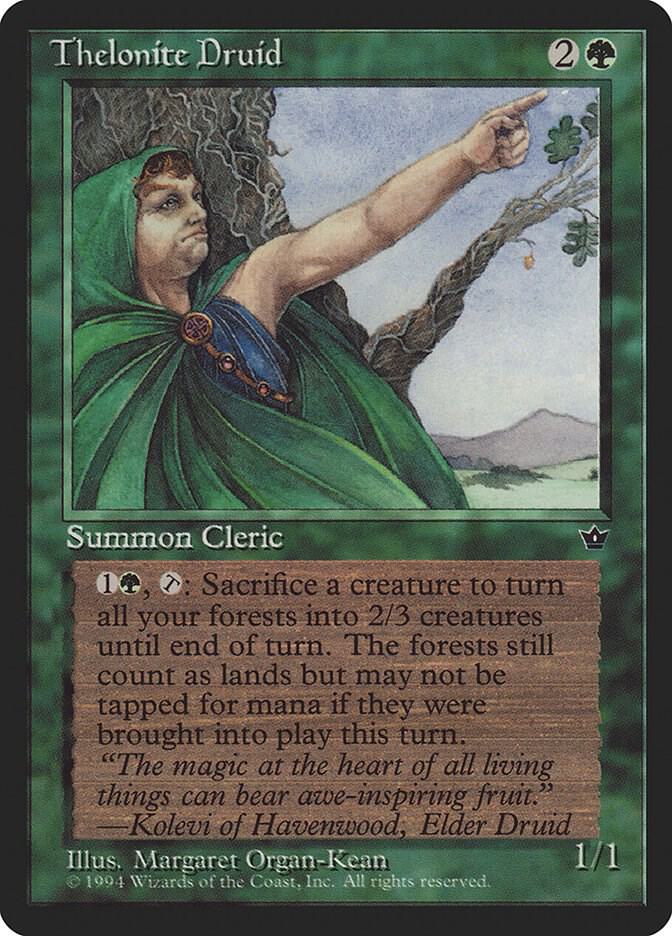 Thelonite Druid card from Fallen Empires