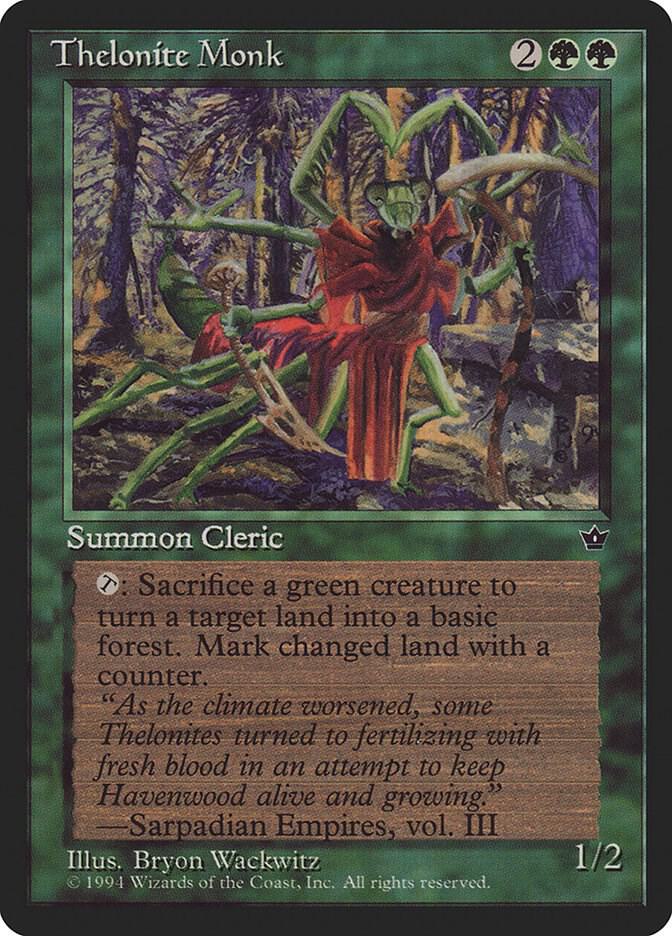 Thelonite Monk card from Fallen Empires