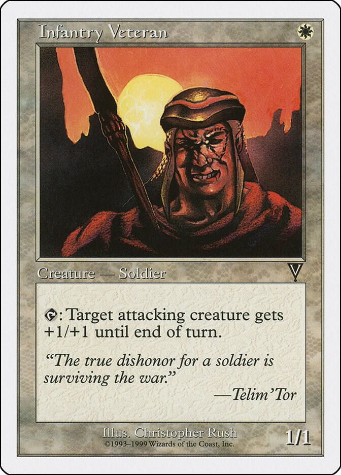 Infantry Veteran card from Battle Royale Box Set