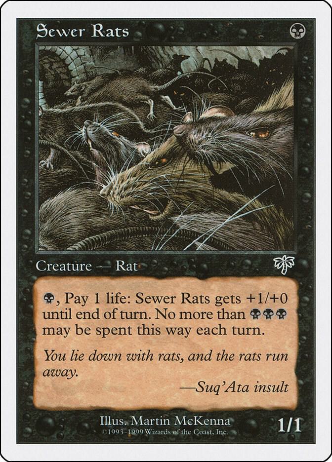 Sewer Rats card from Battle Royale Box Set