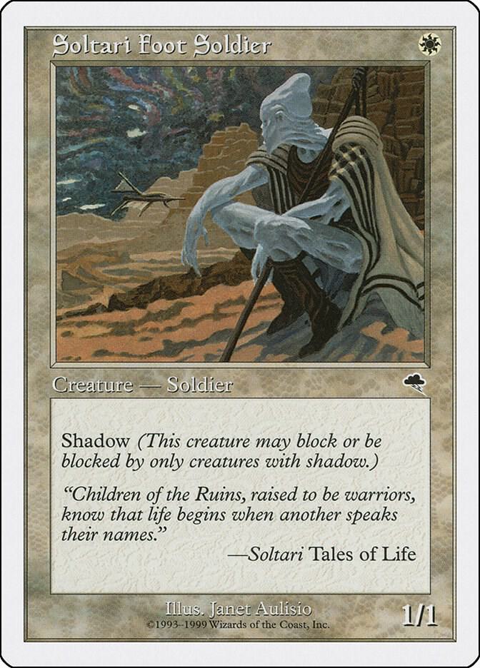 Soltari Foot Soldier card from Battle Royale Box Set