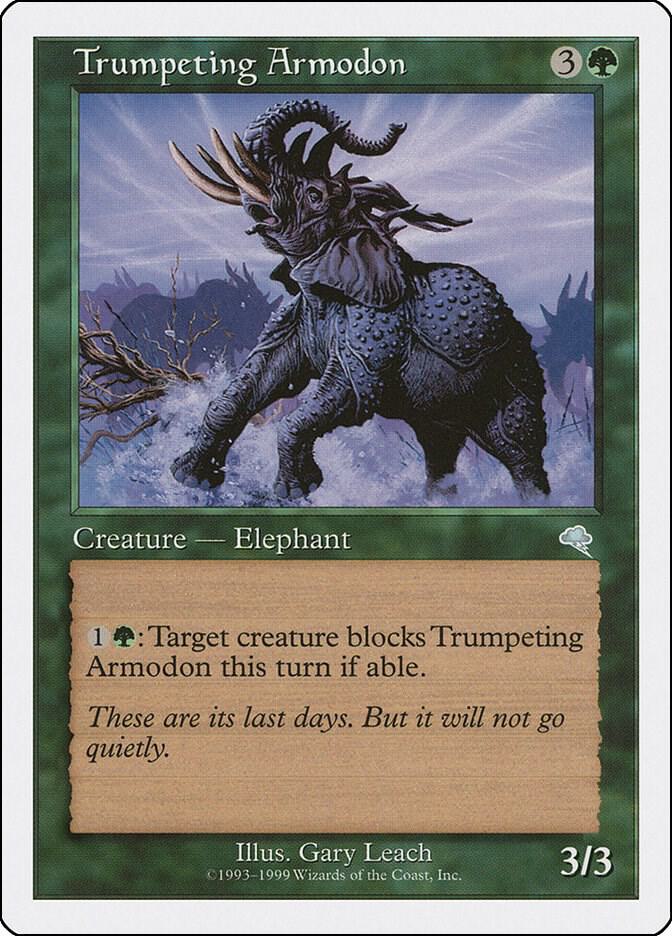 Trumpeting Armodon card from Battle Royale Box Set