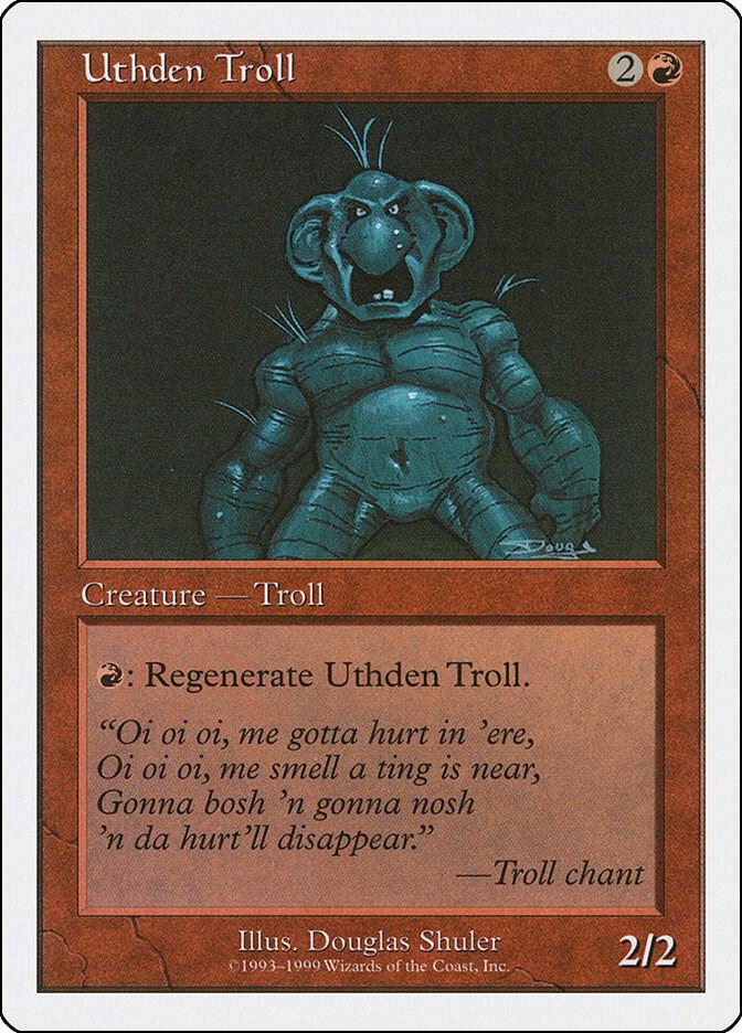 Uthden Troll card from Battle Royale Box Set