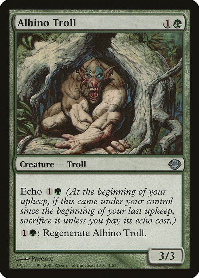 Albino Troll 3 card from Duel Decks: Garruk vs. Liliana