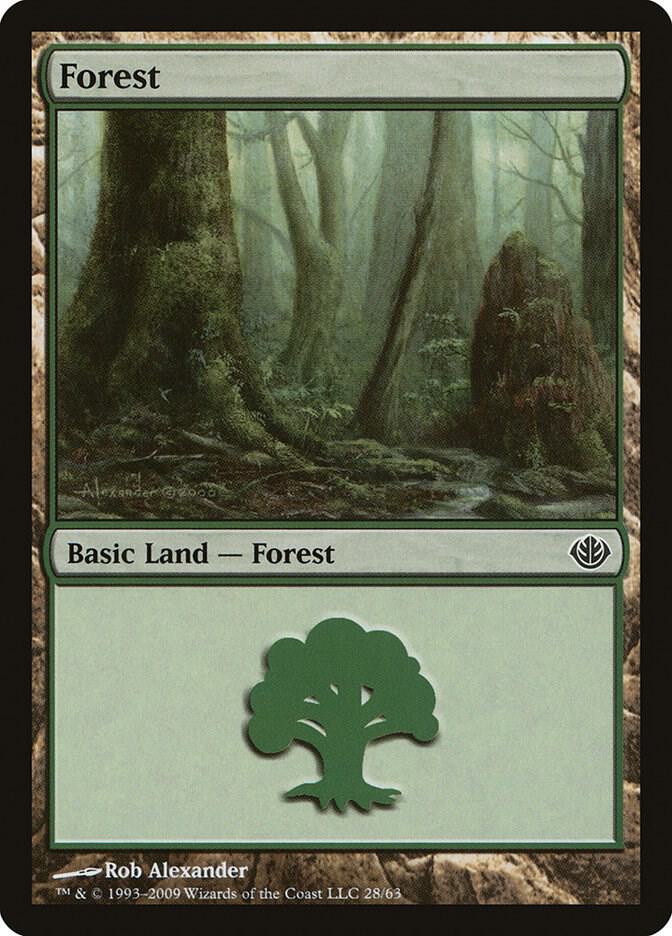 Forest 28 card from Duel Decks: Garruk vs. Liliana
