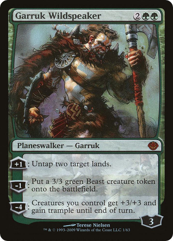 Garruk Wildspeaker 1 card from Duel Decks: Garruk vs. Liliana
