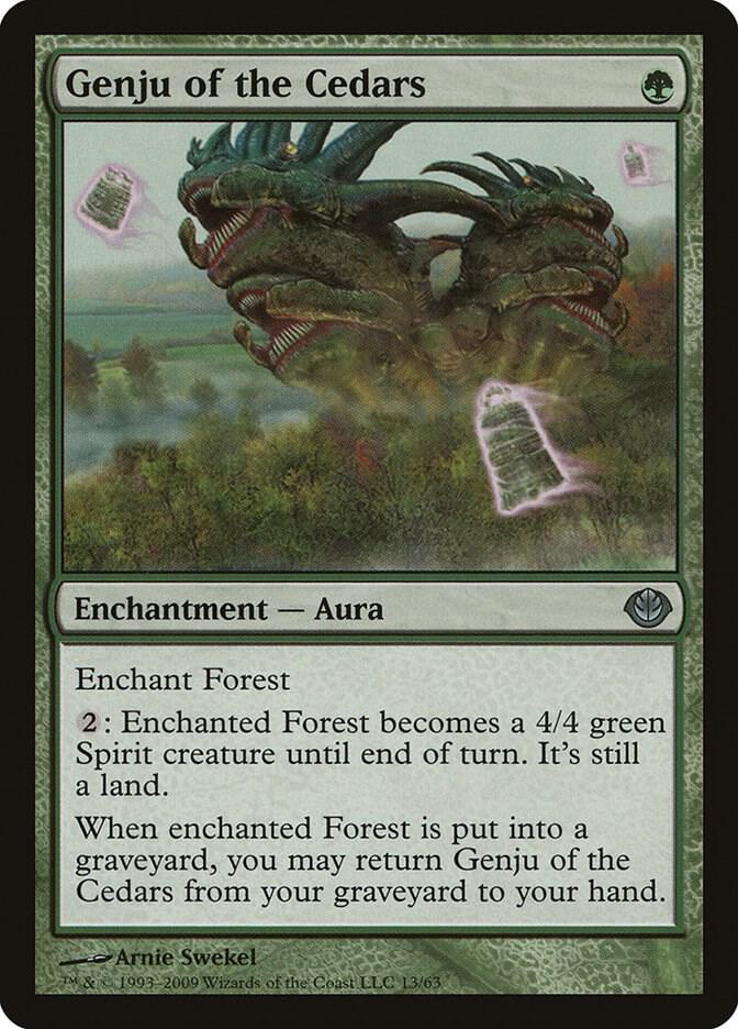 Genju of the Cedars 13 card from Duel Decks: Garruk vs. Liliana
