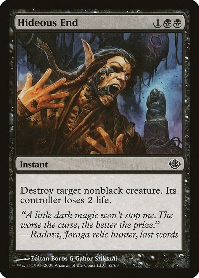 Hideous End 52 card from Duel Decks: Garruk vs. Liliana