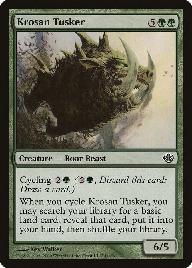 Krosan Tusker 11 card from Duel Decks: Garruk vs. Liliana