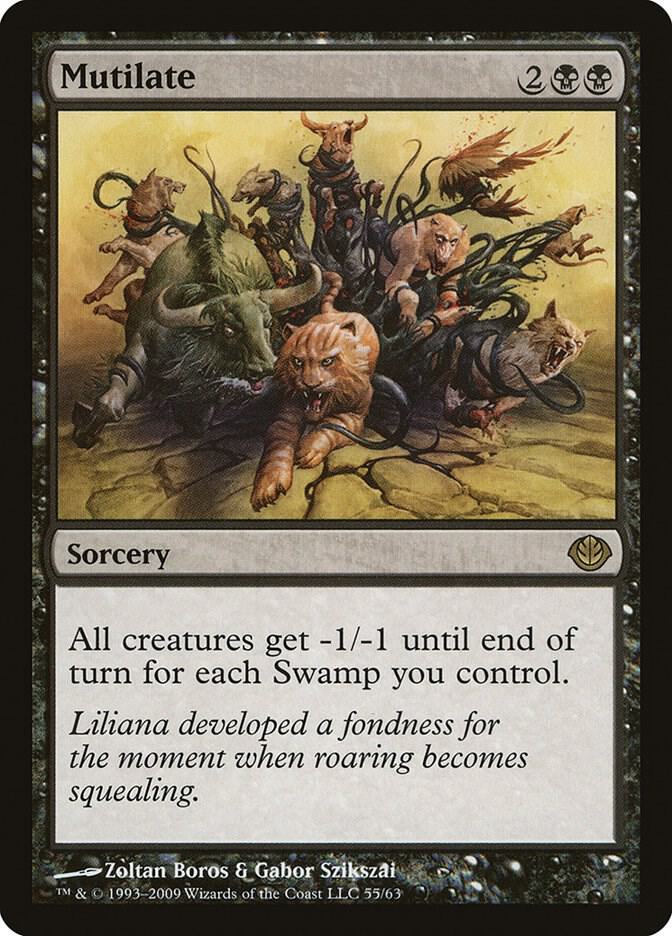 Mutilate 55 card from Duel Decks: Garruk vs. Liliana