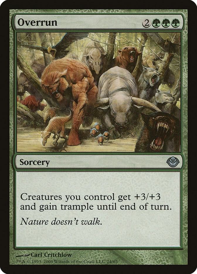 Overrun 24 card from Duel Decks: Garruk vs. Liliana